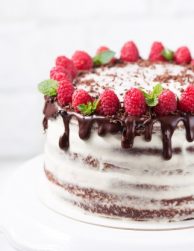 Chocolate With Strawberry Cake