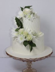 Fresh Cream Wedding Cake