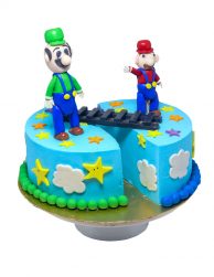 Two Characters Birthday Cake