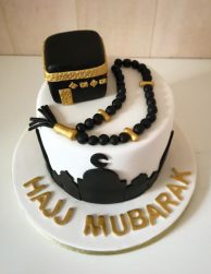 hajj mubarak theme cake