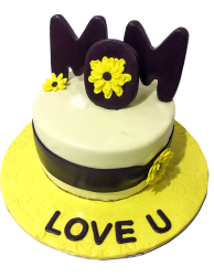 Yellow Mother Day Cake