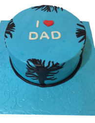 Blue Theme Dad Cake