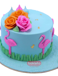 Beautiful Blue Theme Cake