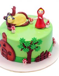 Green Tree Theme Cake