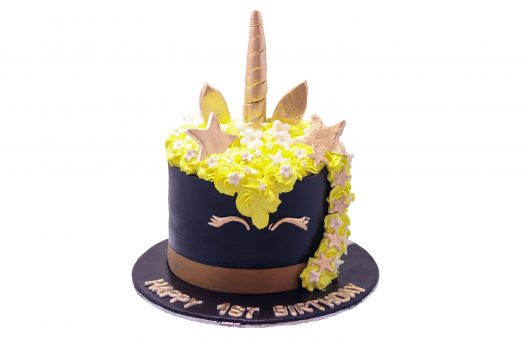 Black Crown Theme Cake